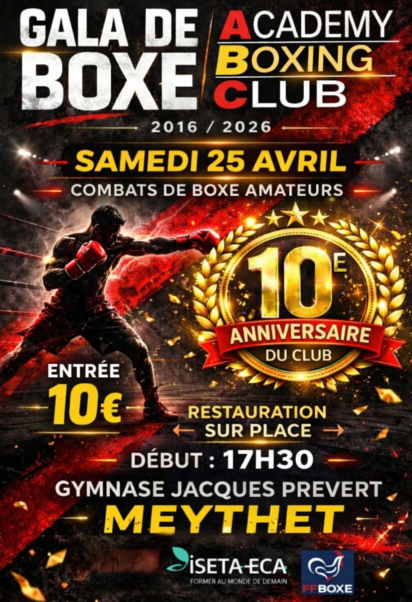 🥊 Gala de l'Academy Boxing Club Samedi 25 Avril à Meythet 🥊