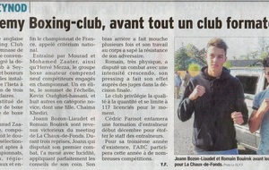 Notre club dans la presse .