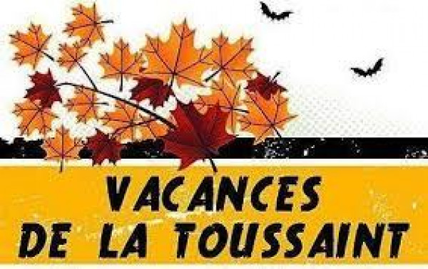 Information entraînements - Vacances de la Toussaint