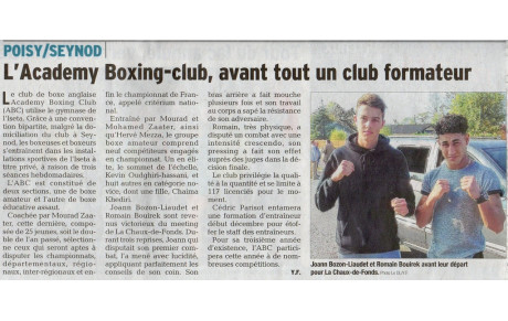 Notre club dans la presse .