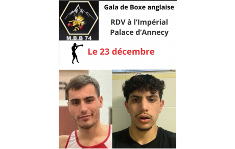 Hugo et Marwan au gala de l'Impérial samedi 23 décembre